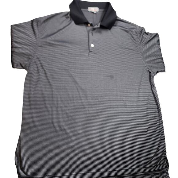 Peter Millar Golf Polo Summer Comfort Mens XXL Striped Short Sleeve Breathable - Picture 2 of 14
